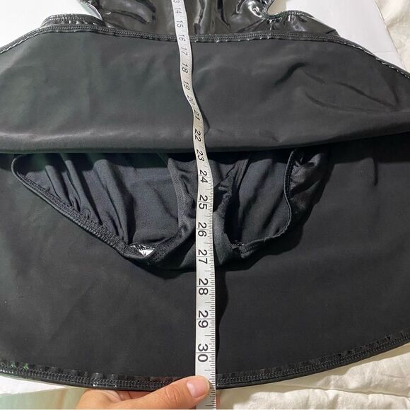 The Line up dance costume mature faux leather leotard DENISE LIQUID DRESS XL adl - Picture 7 of 9